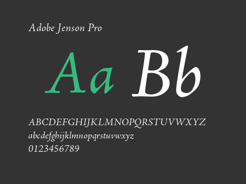 Adobe Jenson Pro