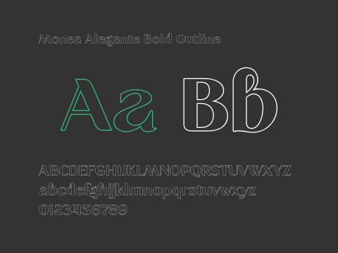 Monea Alegante Bold Outline