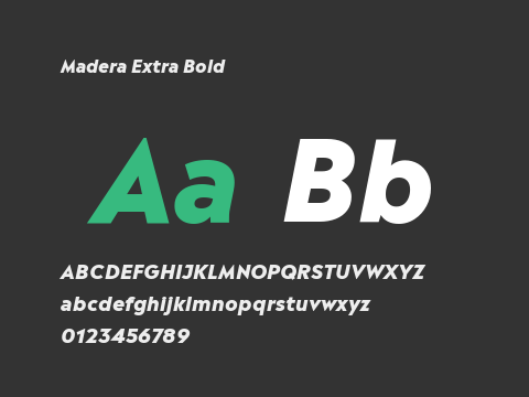 Madera Extra Bold