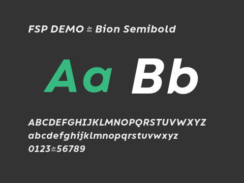 FSP DEMO - Bion Semibold