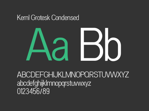 Kernl Grotesk Condensed