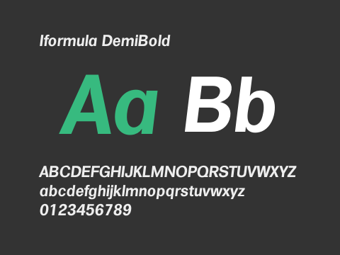 Iformula DemiBold