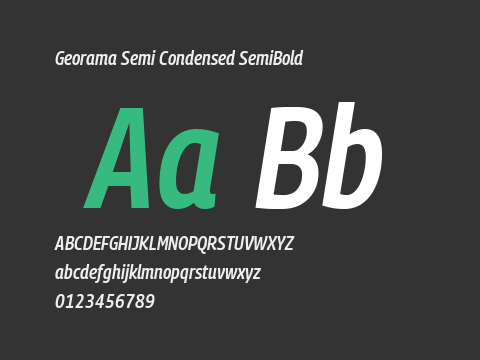 Georama Semi Condensed SemiBold