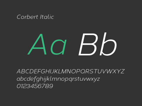 Corbert Italic