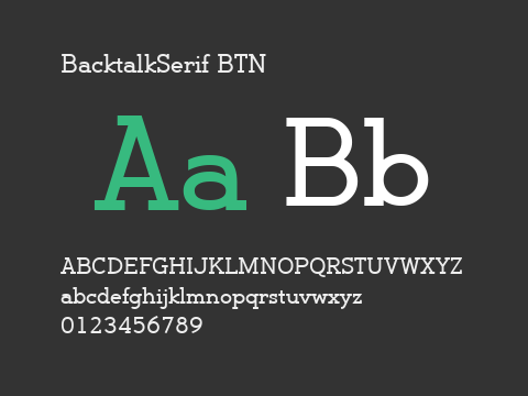 BacktalkSerif BTN