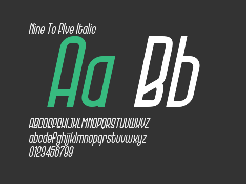 Nine To FIve Italic