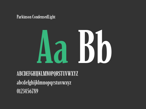 Parkinson CondensedLight