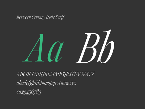 Between Century Italic Serif