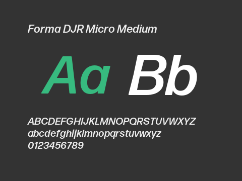 Forma DJR Micro Medium