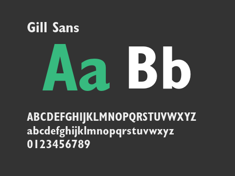 Gill Sans