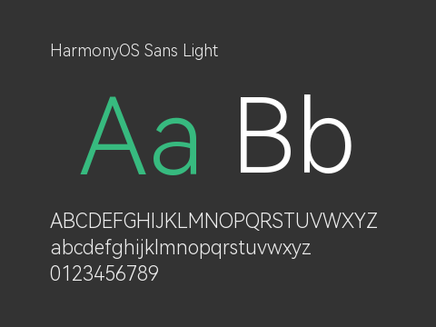 HarmonyOS Sans Light