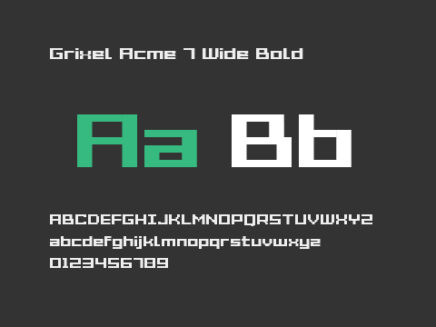 Grixel Acme 7 Wide Bold