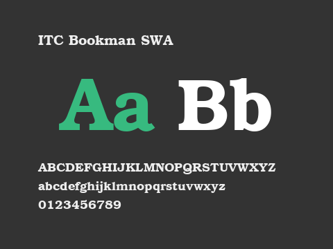 ITC Bookman SWA