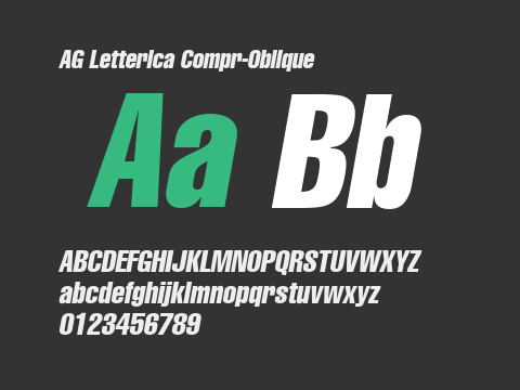 AG Letterica Compr-Oblique