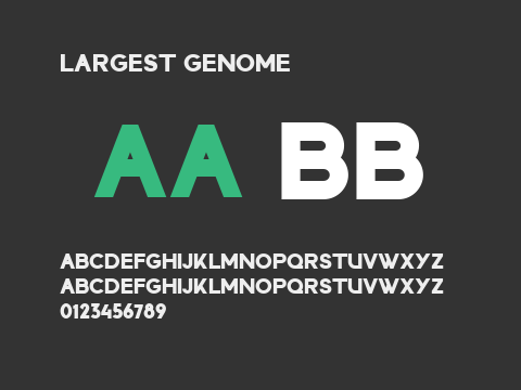 LARGEST GENOME