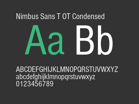 Nimbus Sans T OT Condensed