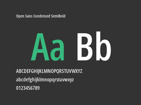 Open Sans Condensed SemiBold