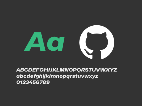 Hubot-Sans ExtraBold Wide Italic