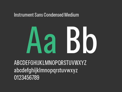 Instrument Sans Condensed Medium