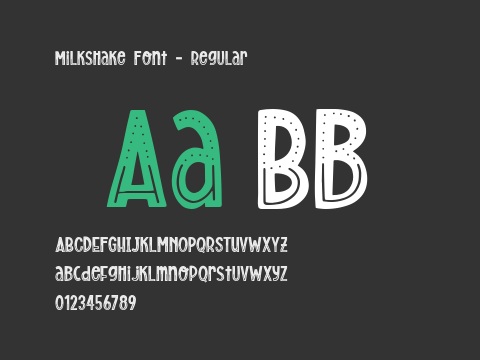 Milkshake Font - Regular