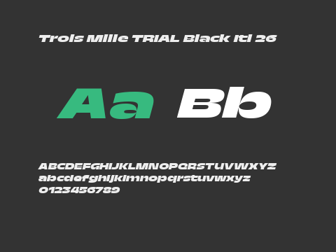 Trois Mille TRIAL Black Itl 26