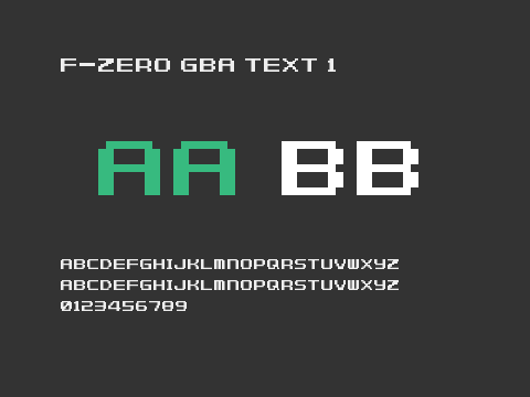 F-Zero GBA Text 1