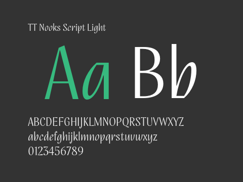 TT Nooks Script Light