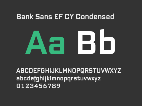 Bank Sans EF CY Condensed