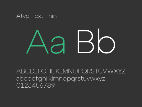 Atyp Text Thin