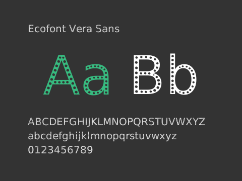 Ecofont Vera Sans