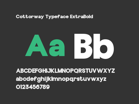 Cottorway Typeface ExtraBold