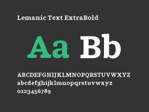 Lemanic Text ExtraBold