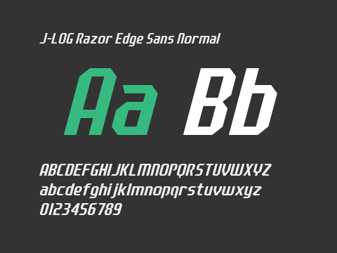 J-LOG Razor Edge Sans Normal