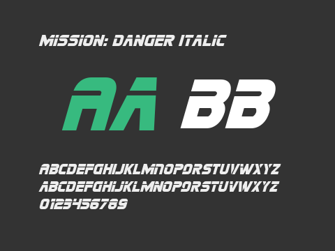 Mission: Danger Italic