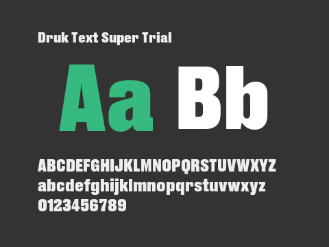 Druk Text Super Trial