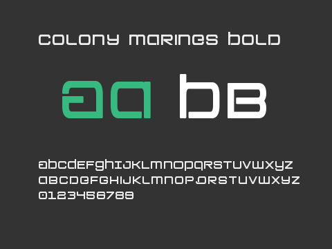 Colony Marines Bold