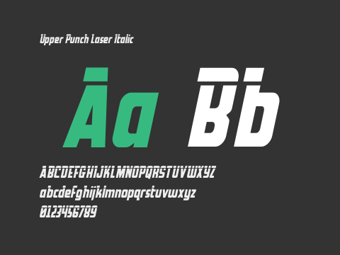 Upper Punch Laser Italic