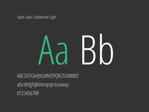 Open Sans Condensed Light