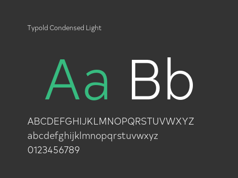 Typold Condensed Light