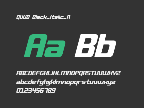 QUUB Black_Italic_R