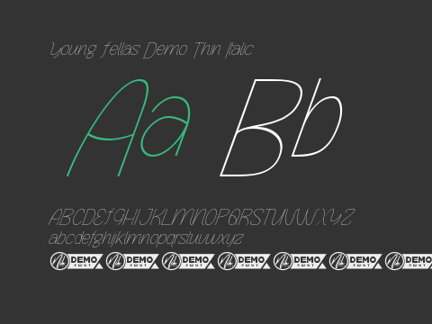 Young Fellas Demo Thin Italic