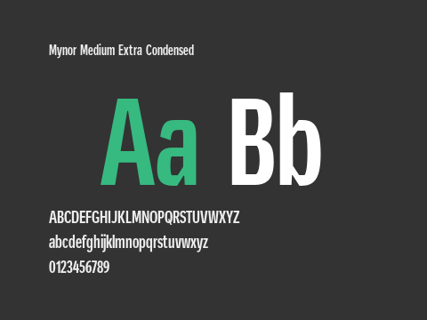 Mynor Medium Extra Condensed