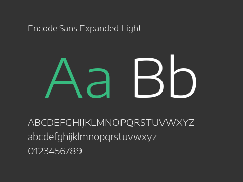 Encode Sans Expanded Light