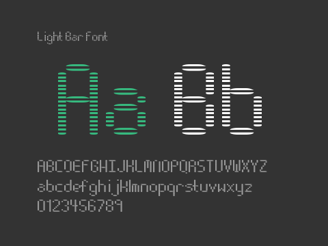 Light Bar Font