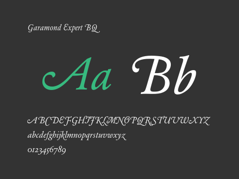 Garamond Expert BQ