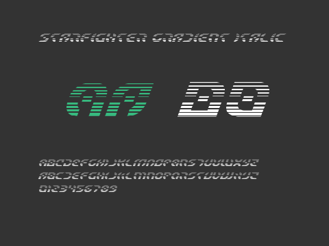 Starfighter Gradient Italic