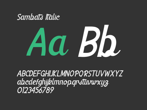 Sambats Italic