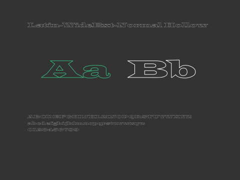 Latin-WideExt-Normal Hollow