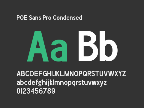 POE Sans Pro Condensed