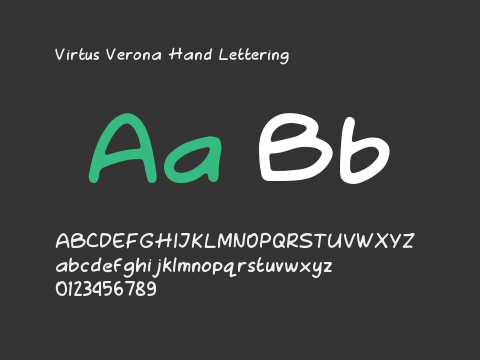 Virtus Verona Hand Lettering